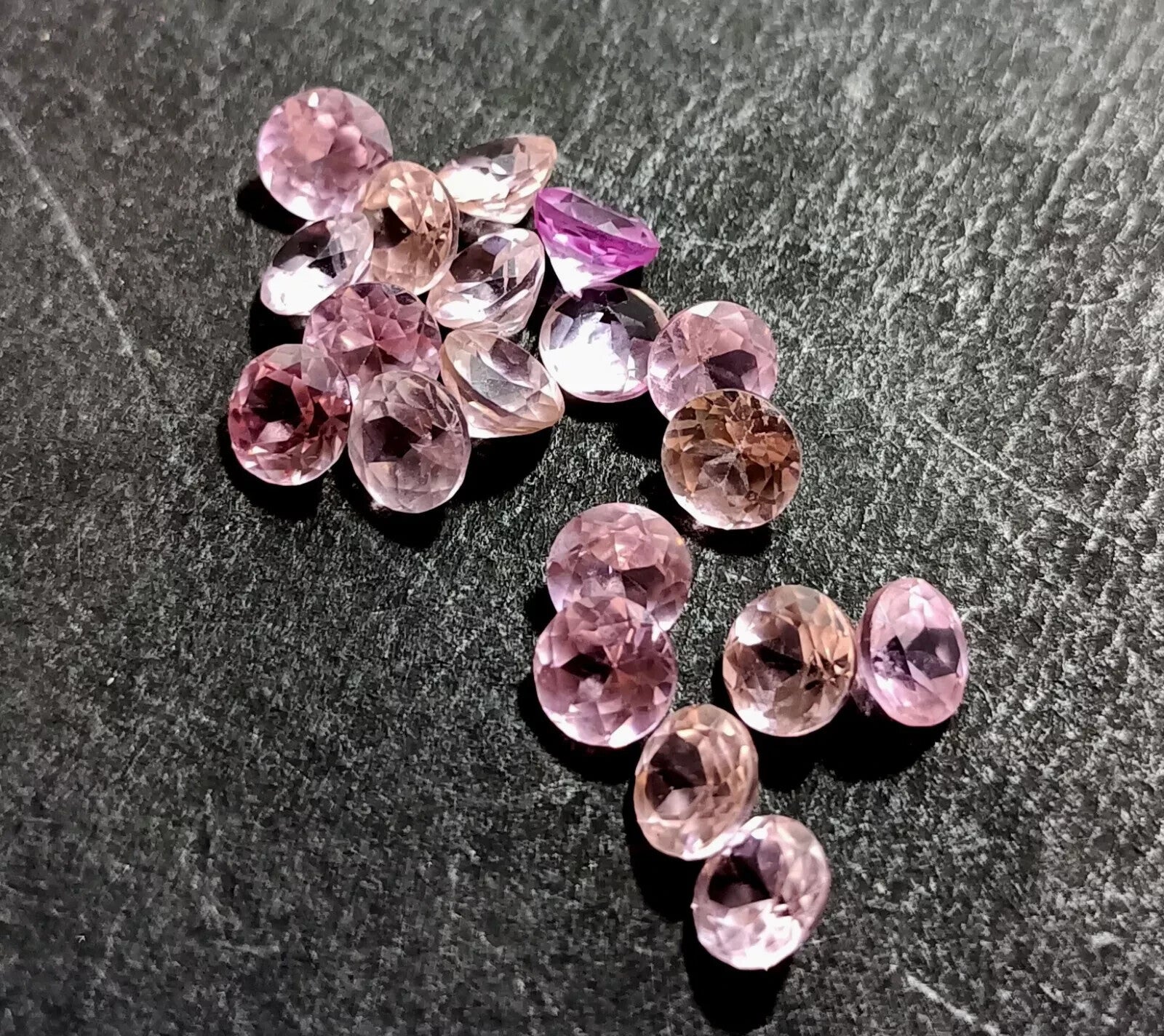 Flawless CEYLON Pink Sapphire 6 mm Round Cut Lot 10 Pcs Certified A+ Gemstone
