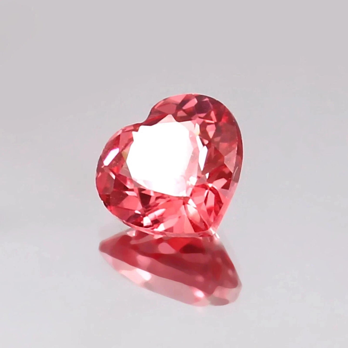 14.55 Ct Certified Heart Cut Natural Padparadscha Sapphire Loose Gemstone
