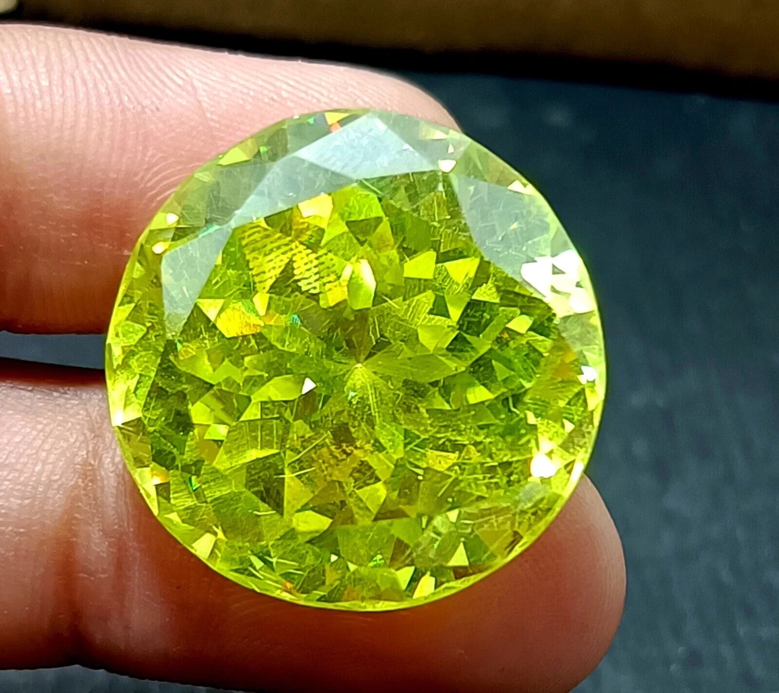 Cambodian Loose 68.5 Ct NATURAL Green Zircon Certified CLASSIC A+ COLOR GEMSTONE