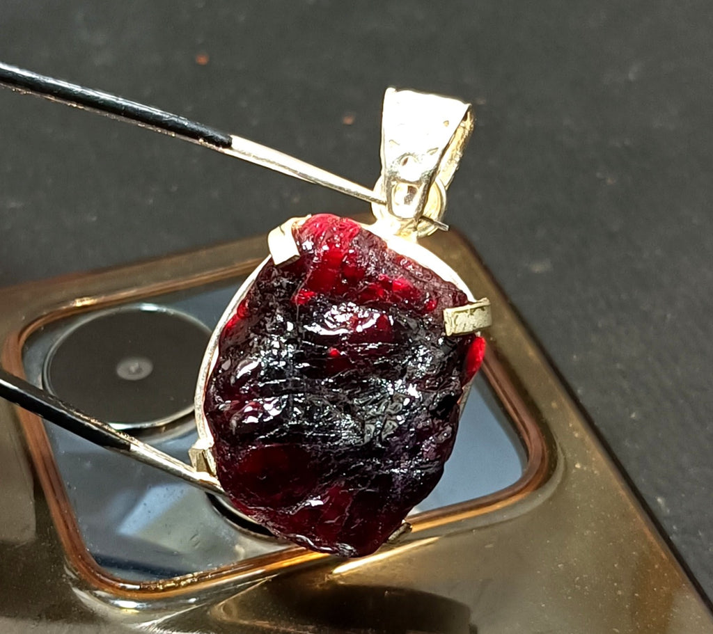 EGL Certified 99.05 Ct Natural PAINITE 925 Solid Silver Pendant LOOSE Gemstone