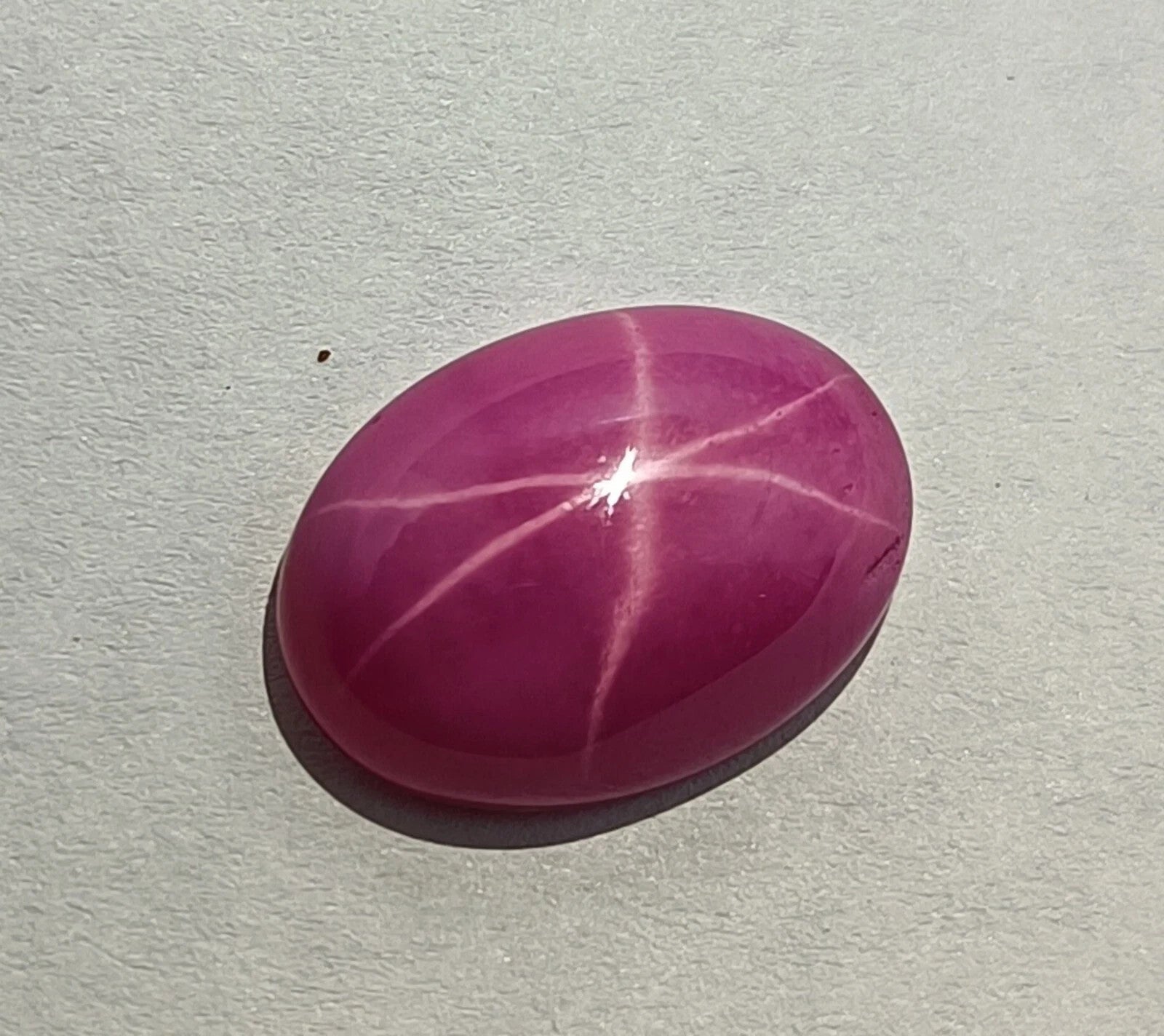 6 Rays Star Sapphire 10.15 Ct Flawless Baby Pink Cabochon Oval Loose Gemstone