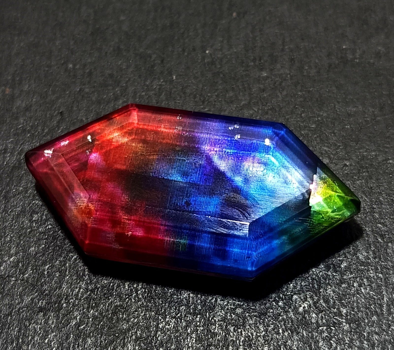 50.40 Ct Natural Ammolite Opal-Like Organic Doublet CERTIFIED Loose GEMSTONE