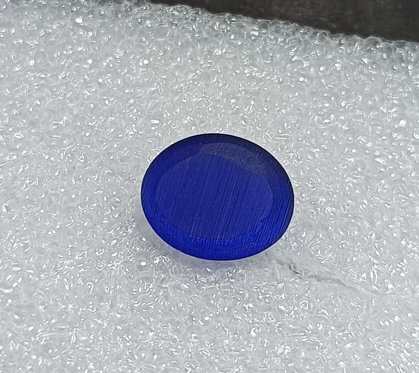 10.20 Ct NATURAL BRAZILIAN Blue Cat Eye Cabochon Cut Loose Certified GEMSTONE