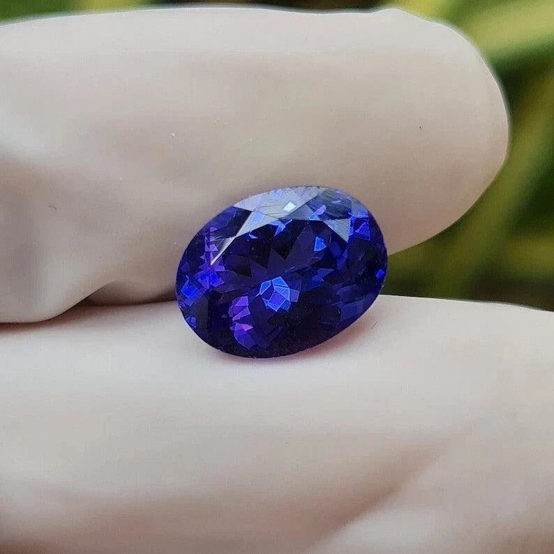 Top Quality 5 Ct+ Natural Rare Blue Sapphire Certified Oval Cut Loose Gemstone