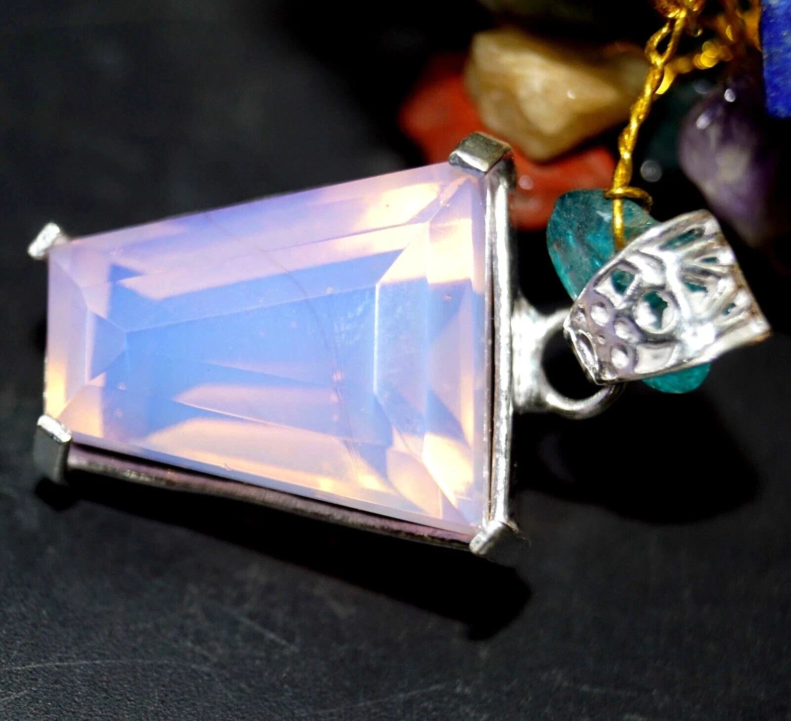 Certified 56.65 Ct Natural Opal Fancy 925 Solid Silver Pendant Loose Gemstone