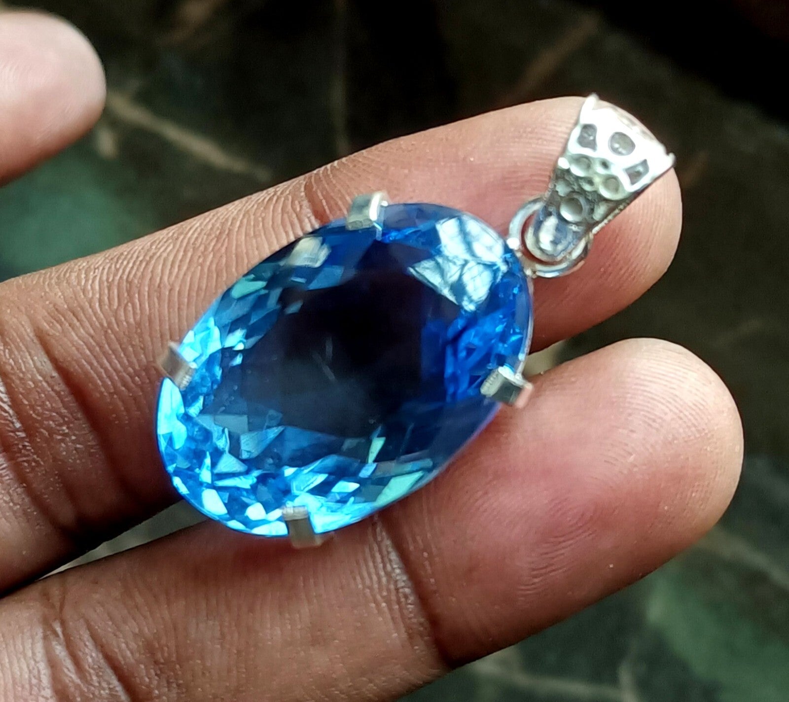 Certified Natural 54.65 Ct Brazilian Round Cut Topaz Pendant Loose Gemstone