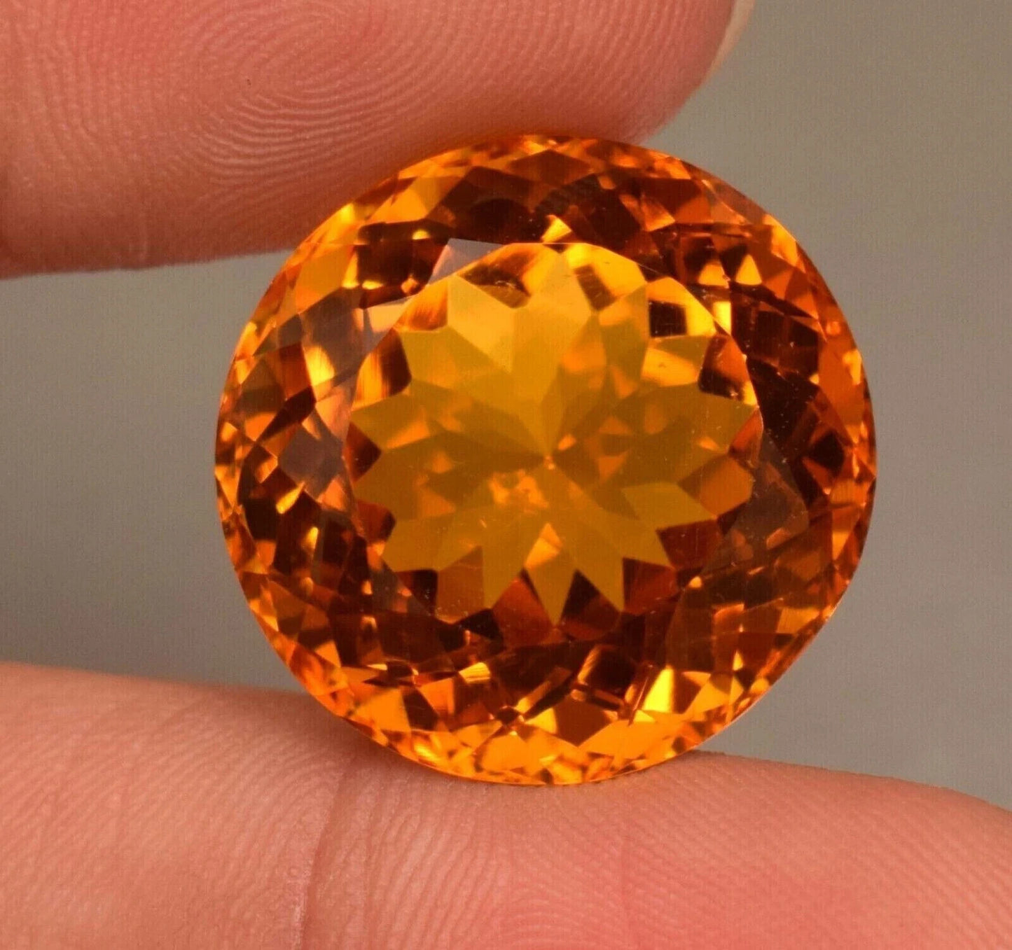 Natural EGL Certified 100 Ct Round Cut Yellow Citrine Brazilian Loose Gemstone