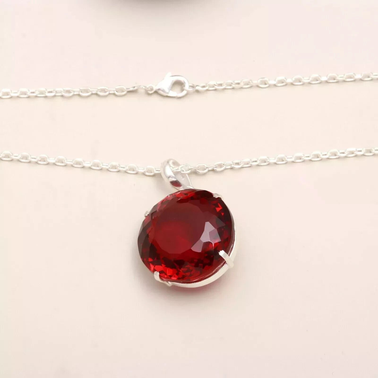 Certified Natural 102.55 Ct Brazilian Red Round Topaz Pendant Loose Gemstone