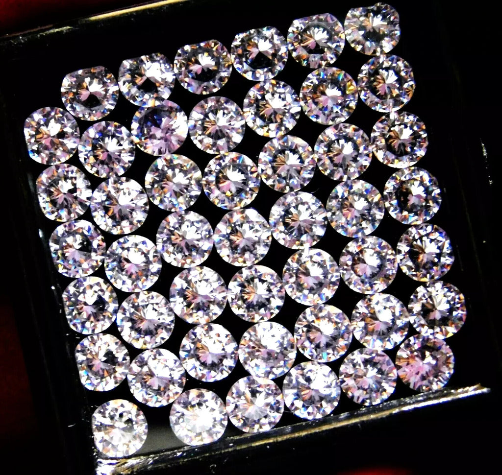 10 x 10 mm Natural Certified White Sapphire Lot Round 10 Pcs Certified Gemstone