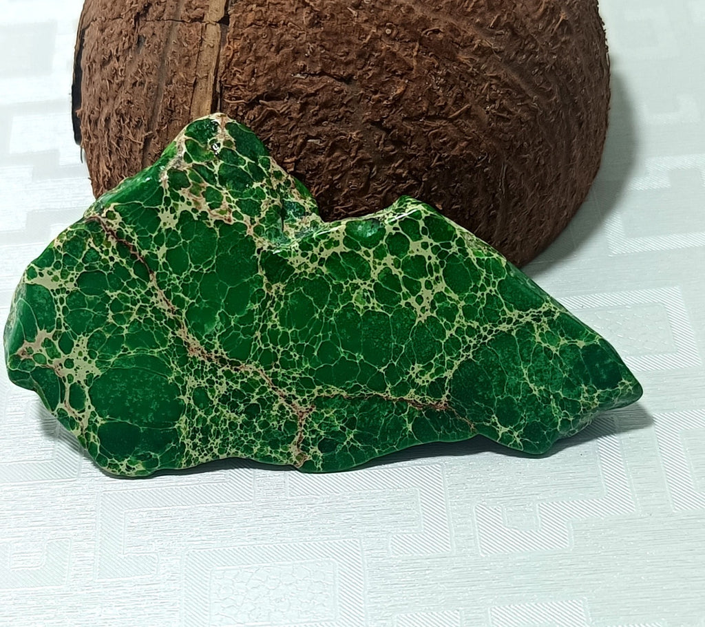 83.05 Ct Natural Arizona Superior Green Turquoise Slab Rough CertifiedGemstone
