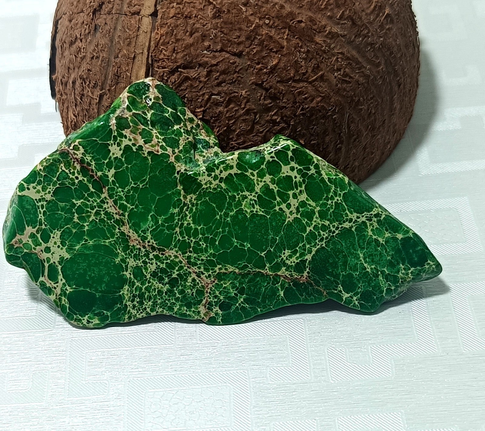 83.05 Ct Natural Arizona Superior Green Turquoise Slab Rough CertifiedGemstone