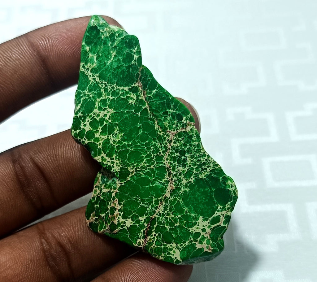 83.05 Ct Natural Arizona Superior Green Turquoise Slab Rough CertifiedGemstone