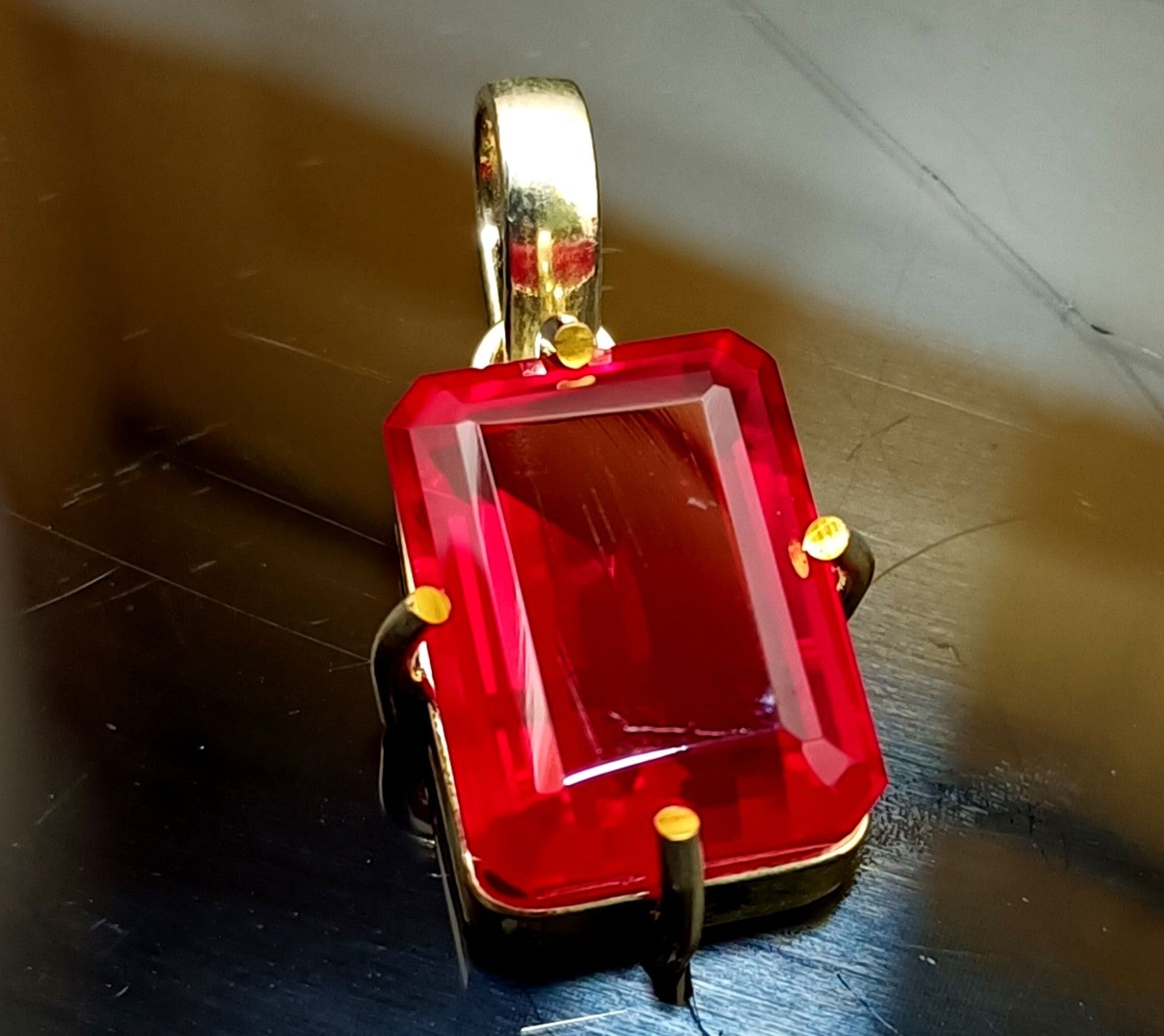 EGL Certified 45.20 Ct Natural RUBY 925 Solid Silver Pendant Loose Gemstone