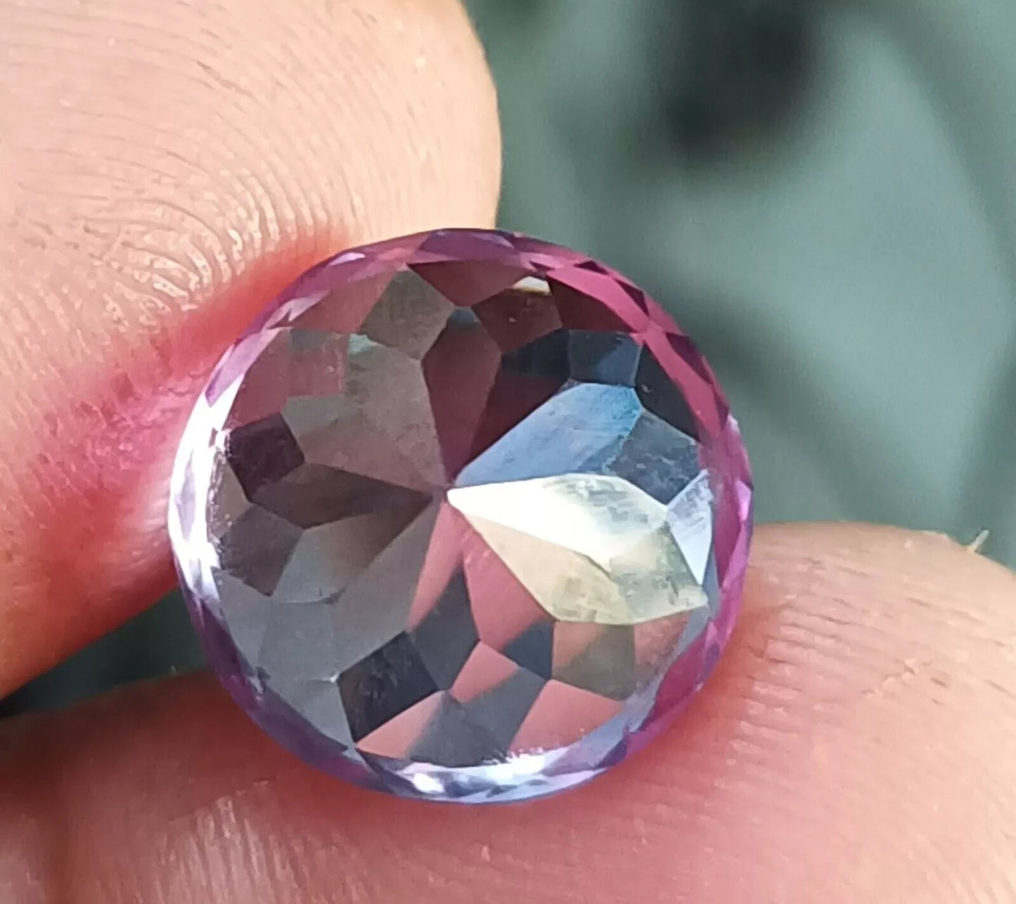 NATURAL Flower Cut Ceylon Bi-Color Sapphire Loose CERTIFIED GEMSTONE 11.20 Ct