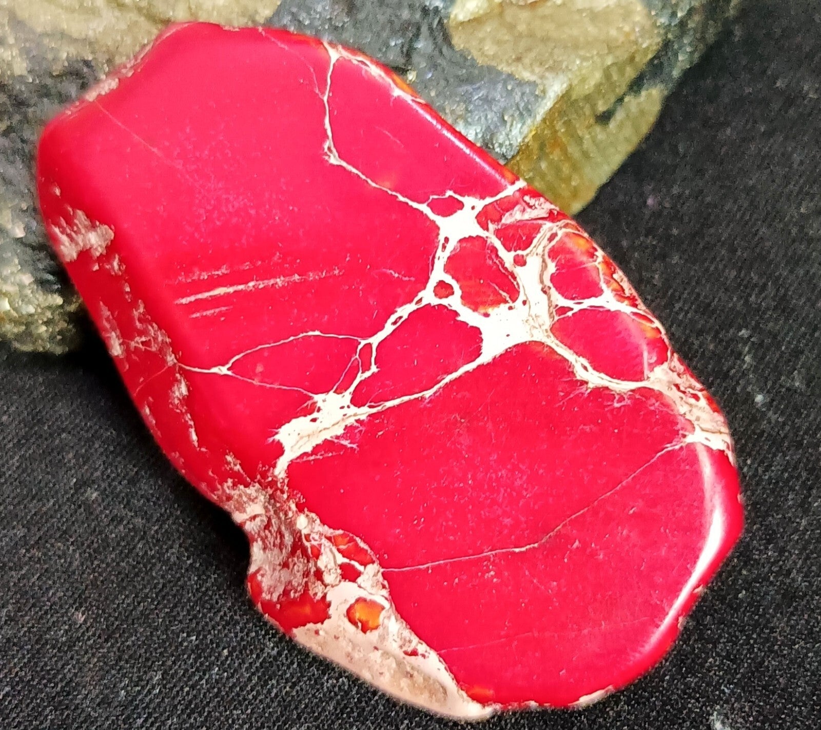 82.70 Ct Natural Arizona Superior Red Turquoise Slab Rough Certified Gemstone