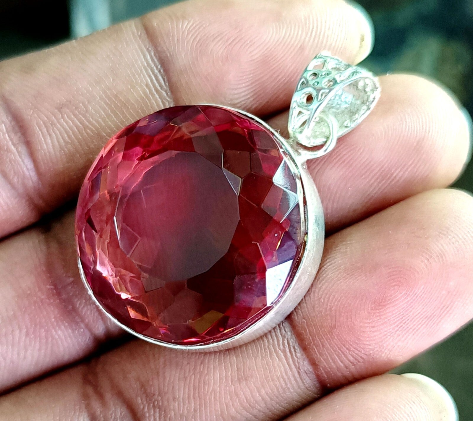 88.15 Ct Natural Zultanite 925 Silver Round Cut Pendant Loose Gems EGL Certified