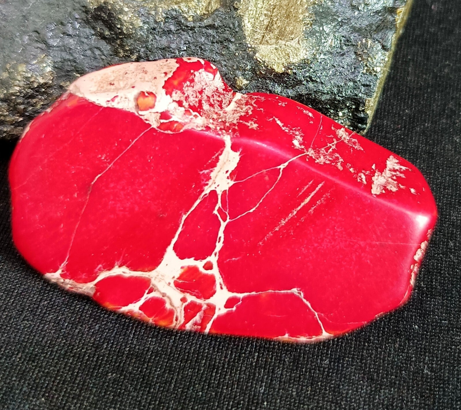 82.70 Ct Natural Arizona Superior Red Turquoise Slab Rough Certified Gemstone
