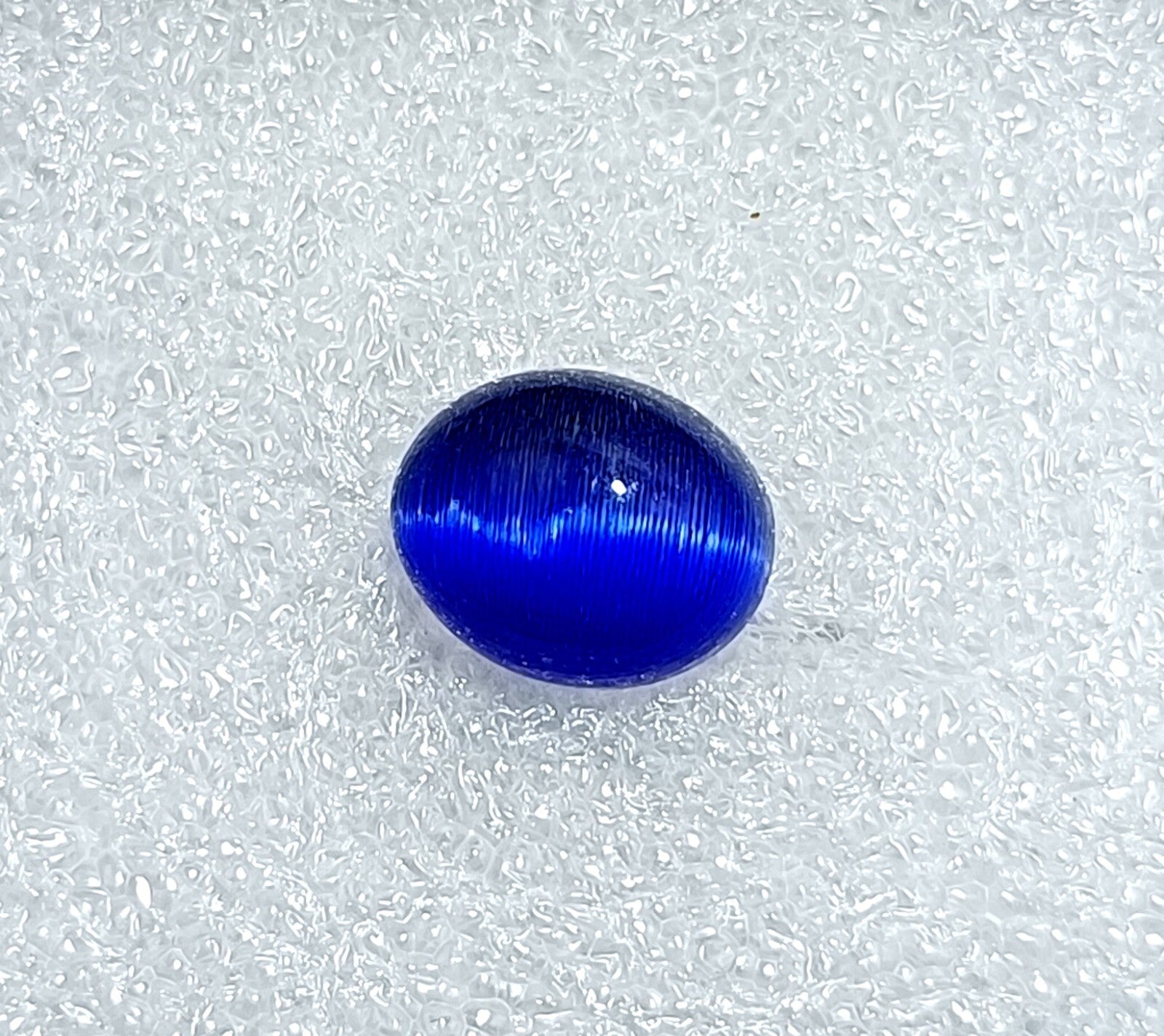 10.20 Ct NATURAL BRAZILIAN Blue Cat Eye Cabochon Cut Loose Certified GEMSTONE