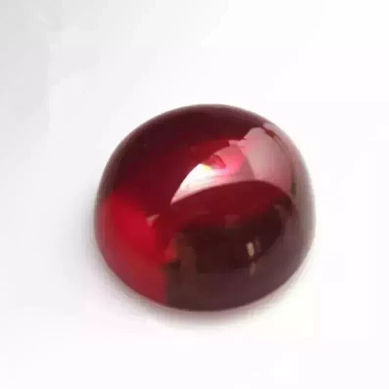 Certified A+ Natural 13.15 Ct Burmese Red Ruby Round Cabochon Loose Gemstone