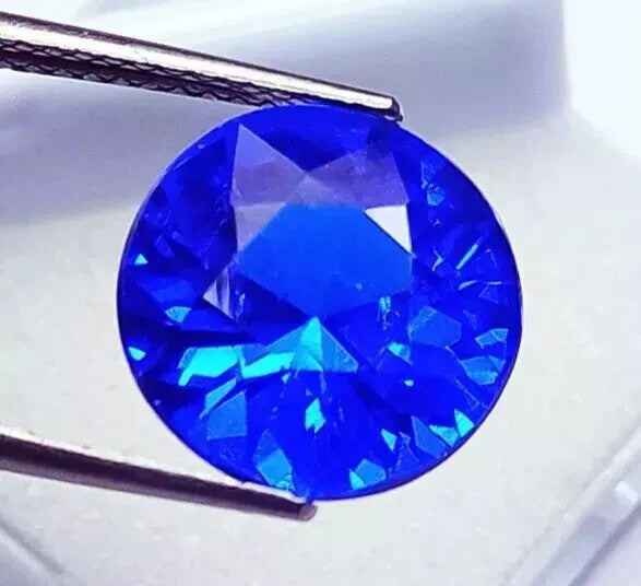 Natural Rare 9.00 Ct Lustrous Blue Sapphire Round Cut Certified Loose Gemstone