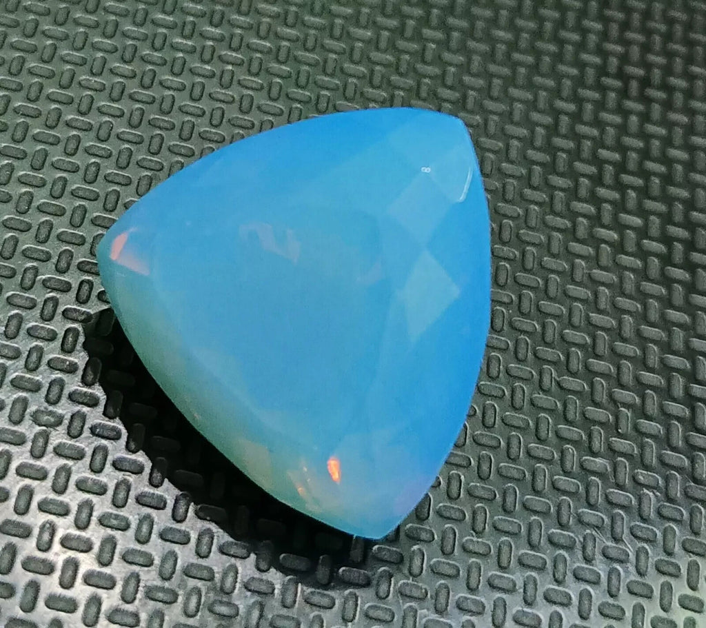 55.95 Ct Natural Opal BLUE Trillion Welo Australian Certified Untreated Gemstone