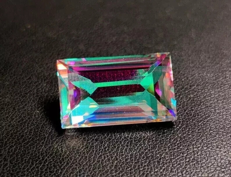 18.65 Ct Certified Natural Fancy Cut Rainbow Color Mystic Quartz Gemstone