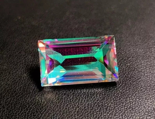 18.65 Ct Certified Natural Fancy Cut Rainbow Color Mystic Quartz Gemstone