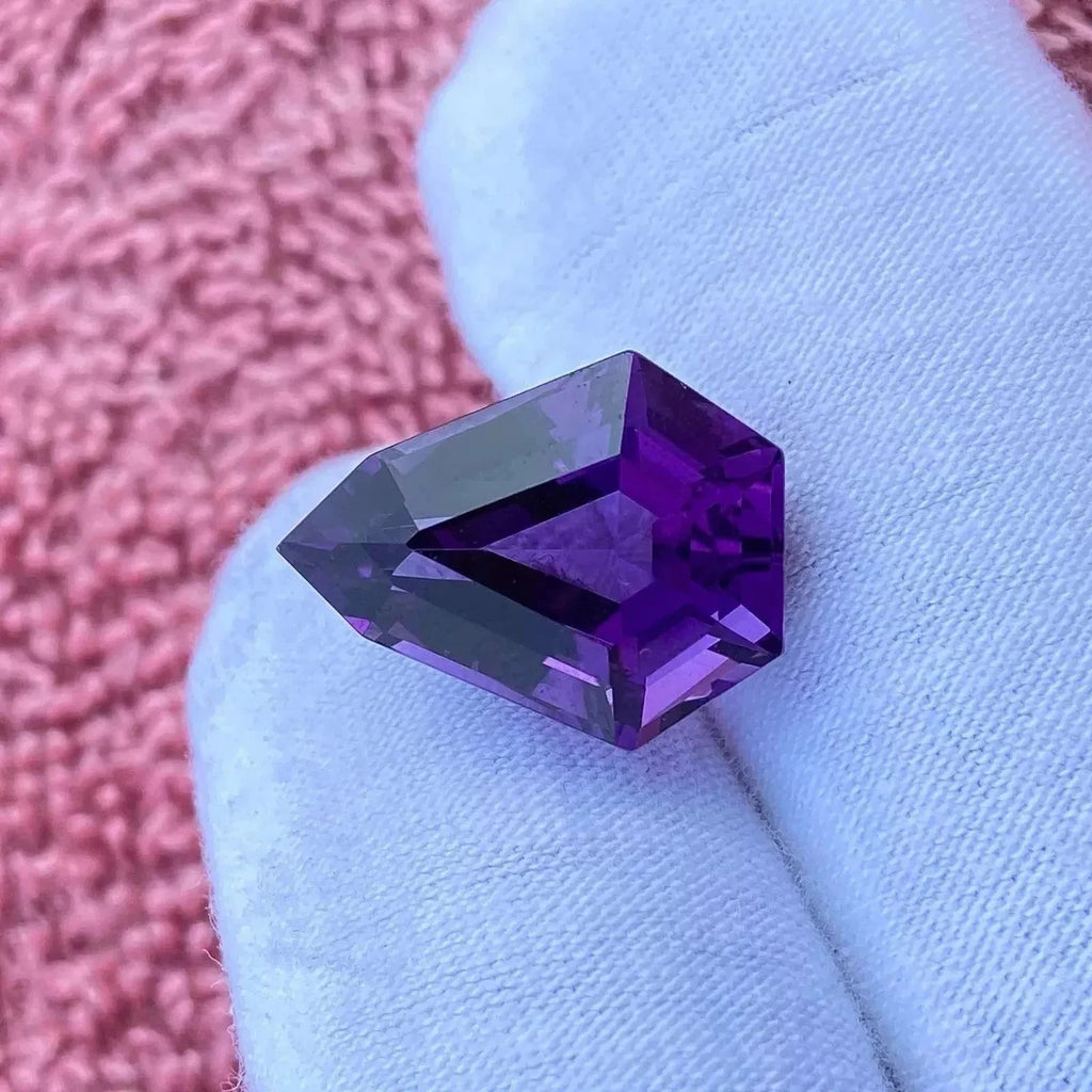 9.45 Ct Natural African Amethyst Fancy Cut Loose Gemstone Certified AA Quality