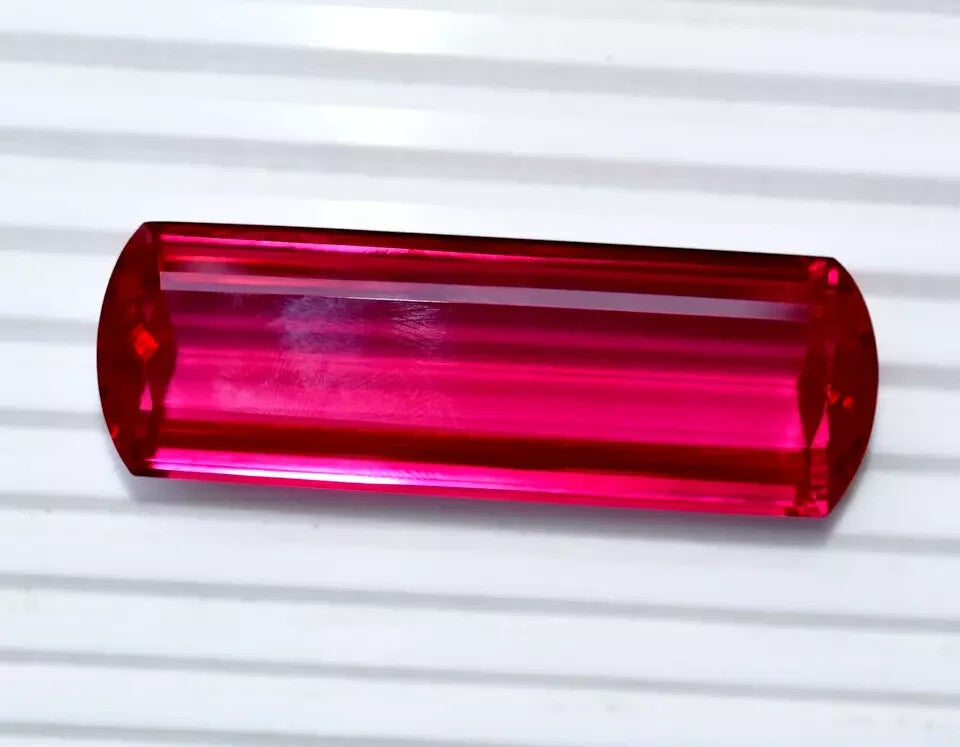 219.45 Ct Natural Red Ruby Mogok Fancy Cut Certified Unheated Loose Gemstone