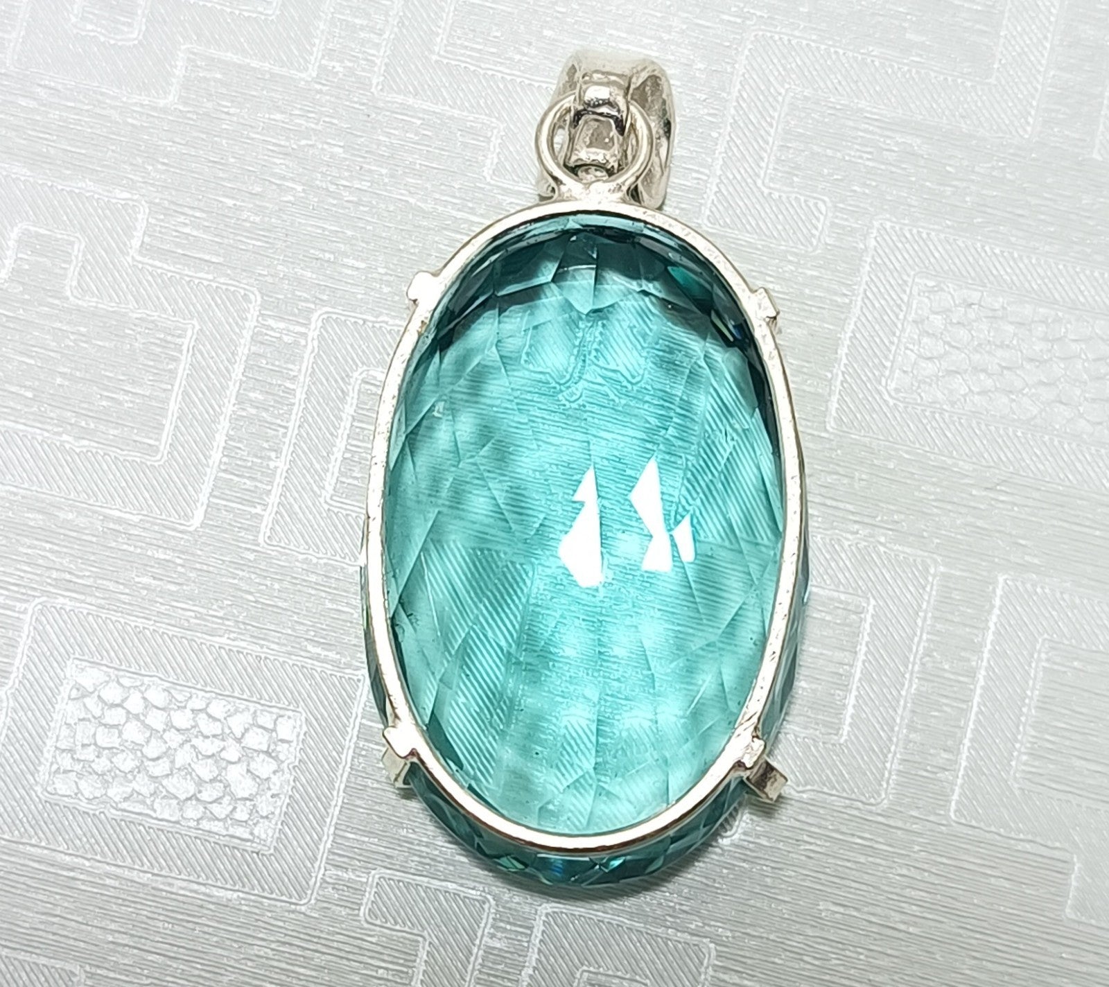 98.75 Ct GIE Certified Natural Topaz 925 Solid Silver Pendant Loose Gemstone