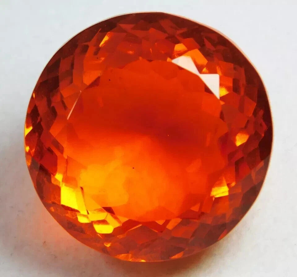127.30 Ct Natural Brazilian Orange Topaz Round Cut EGL Certified Loose Gemstone