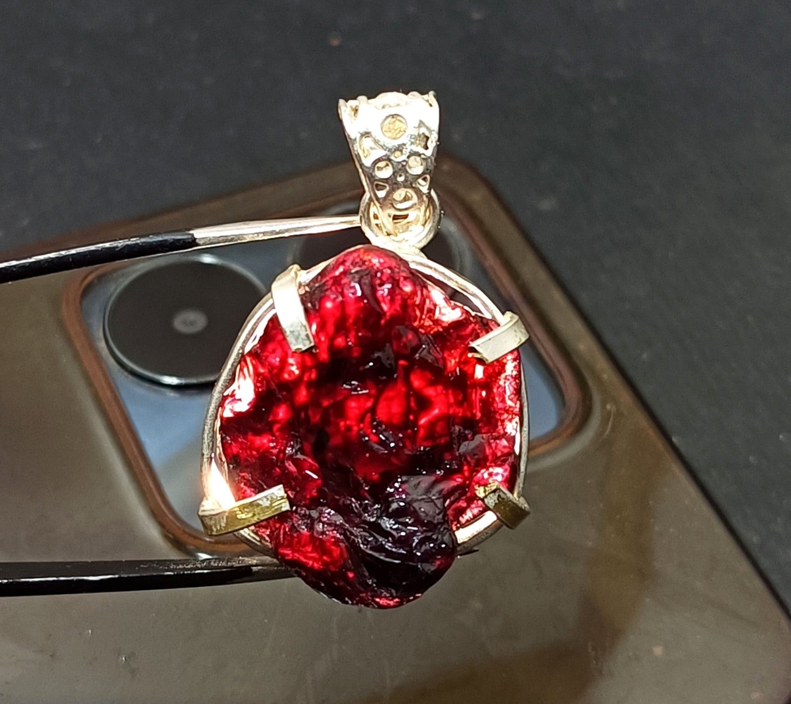 EGL Certified 64.65 Ct Natural PAINITE 925 Solid Silver Pendant LOOSE Gemstone