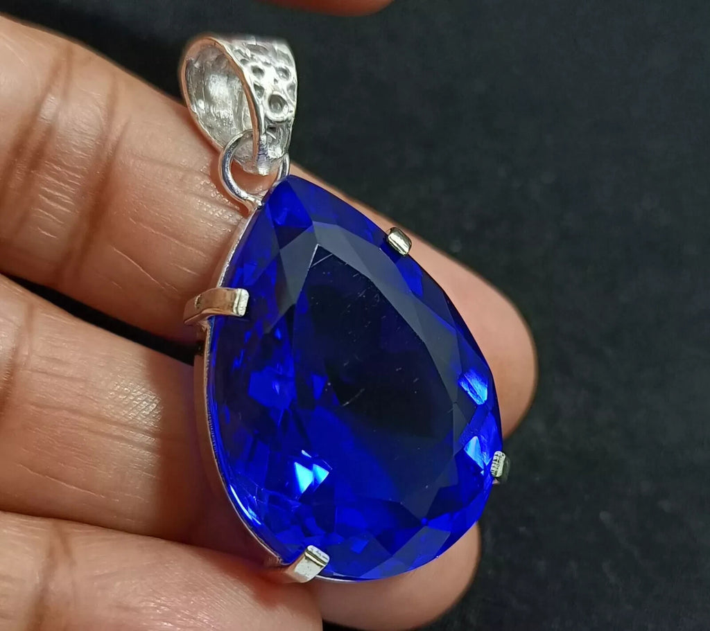 Certified Natural 67.25 Ct Brazilian Blue Pear Topaz Pendant Loose Gemstone