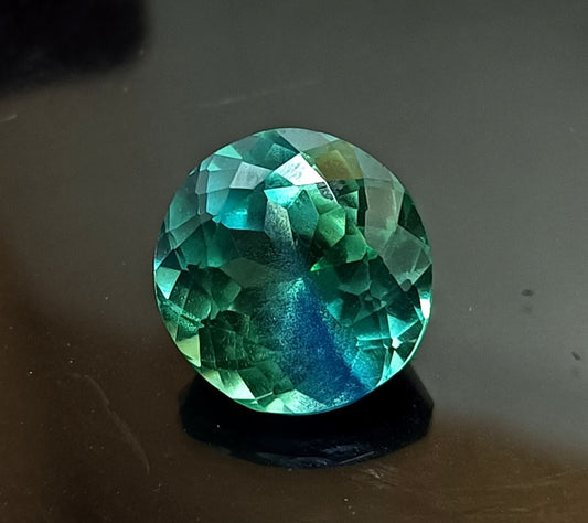 Paraiba Blue  Green Tourmaline Round Cut 12.90 Ct Certified Natural Loose Gems
