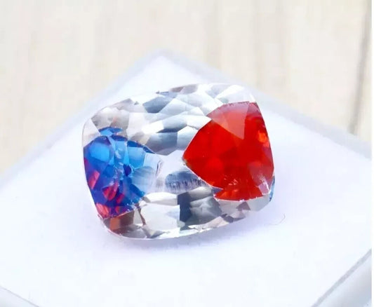 Pitambari Sapphire Bi-Color Natural Cushion Cut 13.50Ct Loose Gemstone Certified