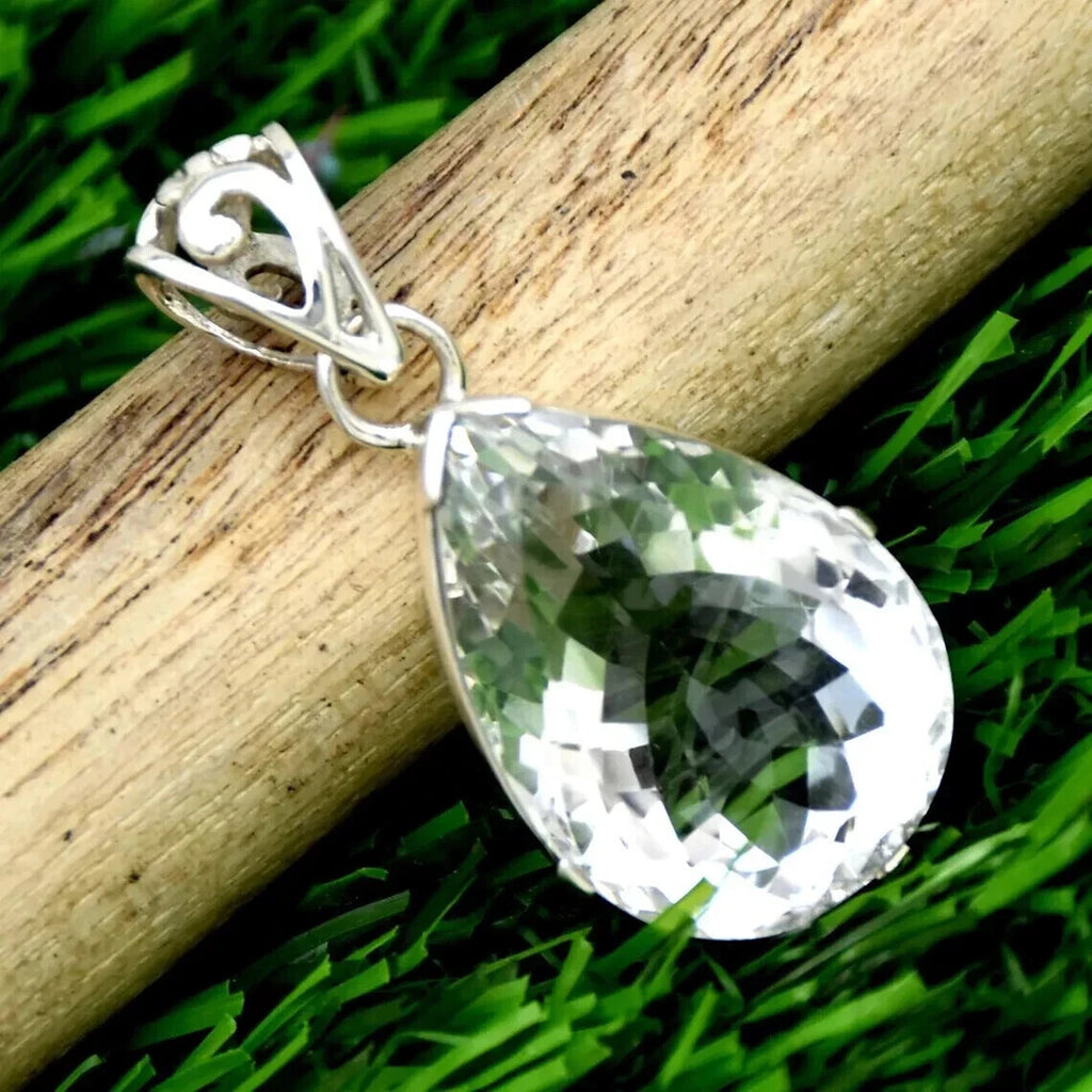 Certified Natural 75.45 Ct Brazilian White Pear Cut Topaz Pendant Loose Gemstone