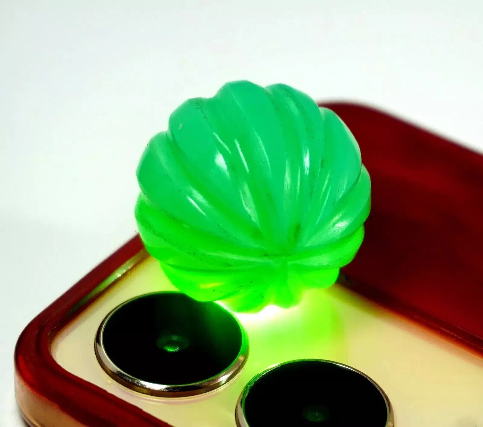 Natural 165.80 Ct Welo Opal Green Color Australian Untreated Melon Cut Gemstone