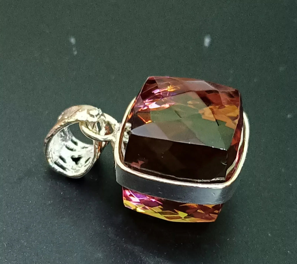 Certified 54.10 Ct+ Natural Zultanite 7 Color Pendant 925 Silver Loose Gemstone