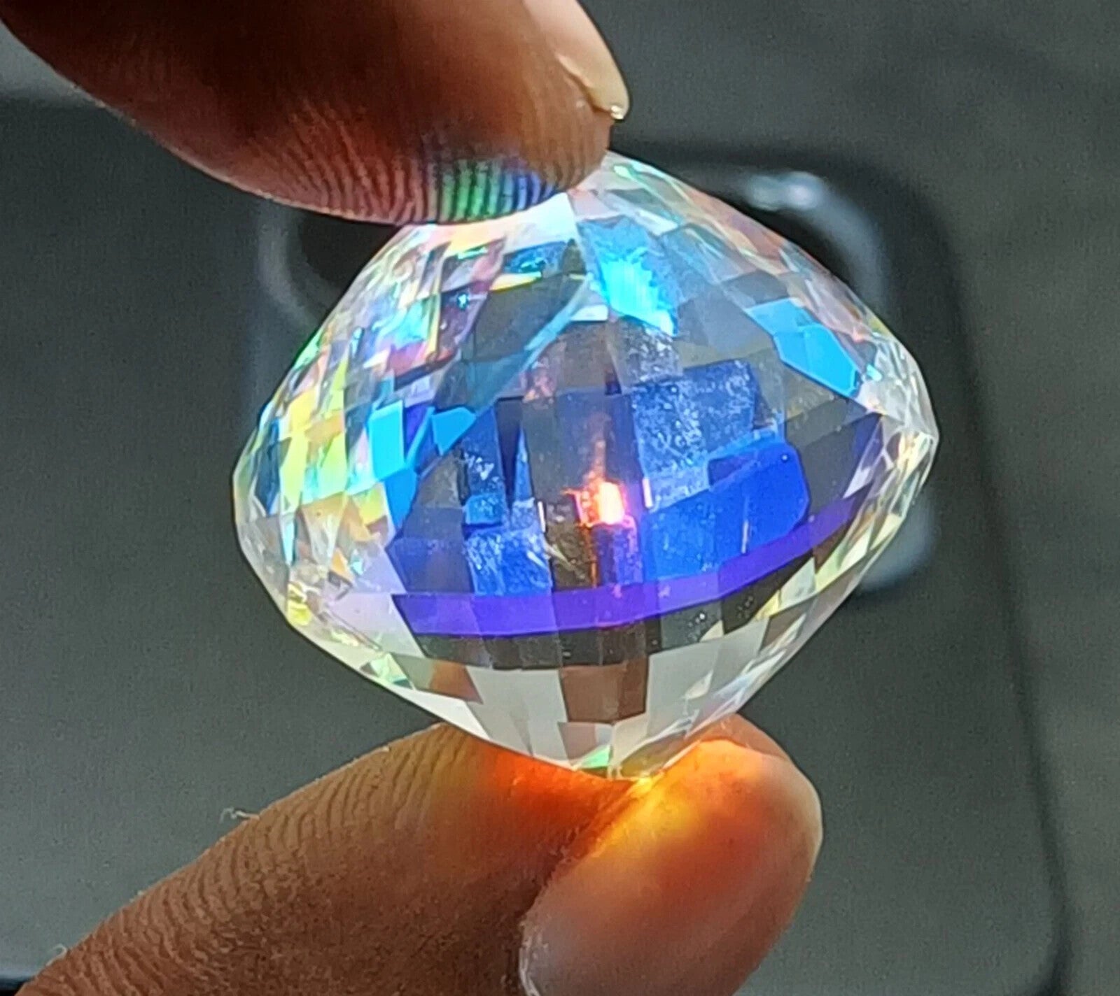 AAA 52.50 CT+ Rainbow Color Fancy Cube Natural Mystic Topaz Loose Gemstone