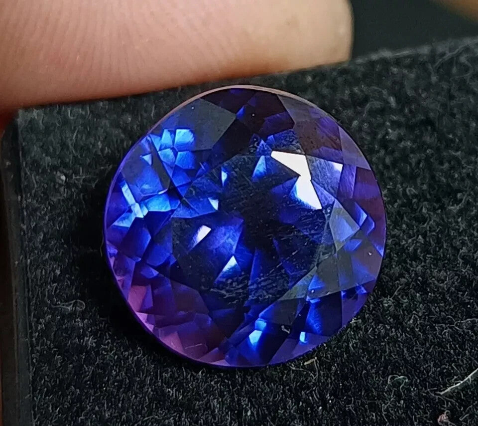 A+ NATURAL Ceylon Bi-Color Sapphire Round Cut Loose GEMSTONE Certified 10.95 Ct