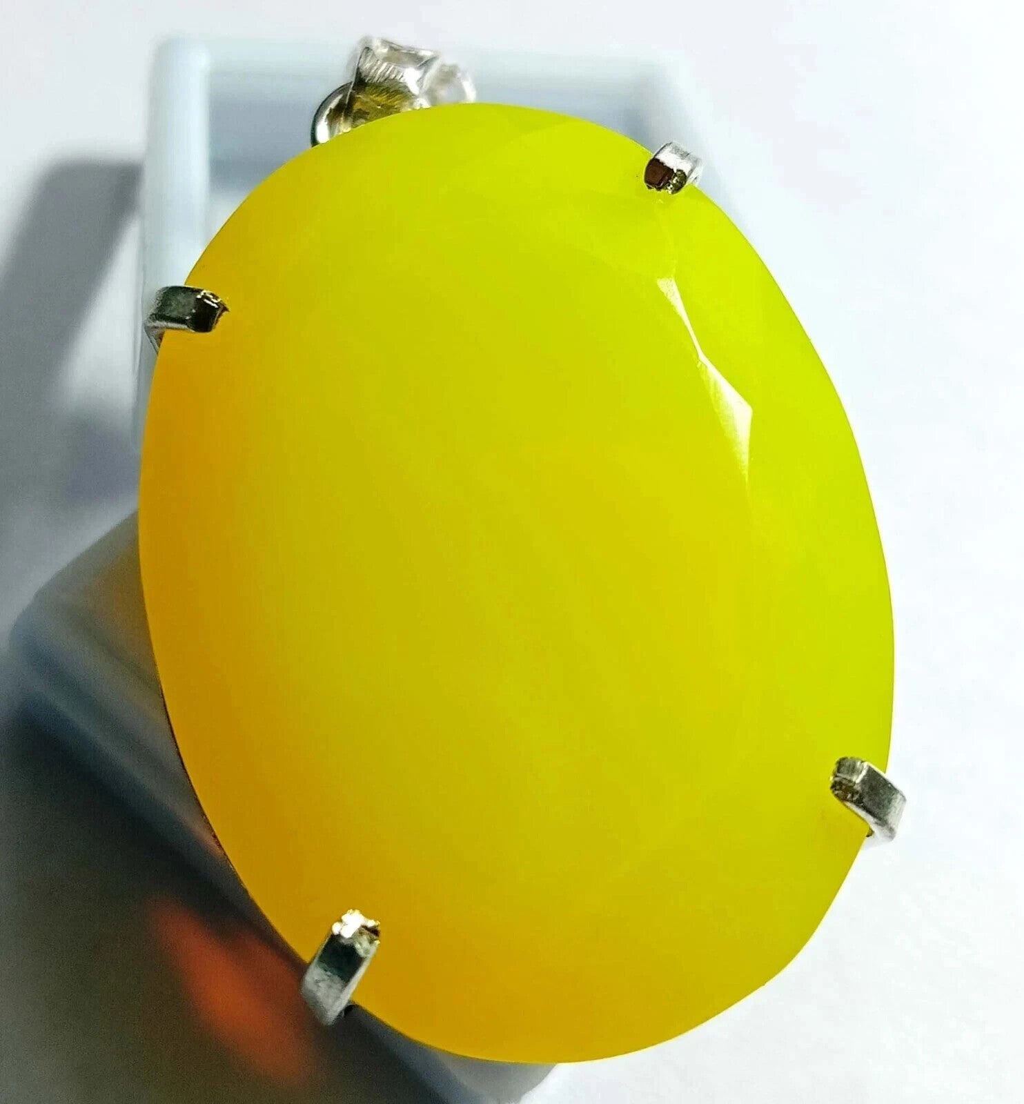 EGL Certified 100.65Ct Natural Opal 925 Solid Silver Oval Pendant Loose Gemstone