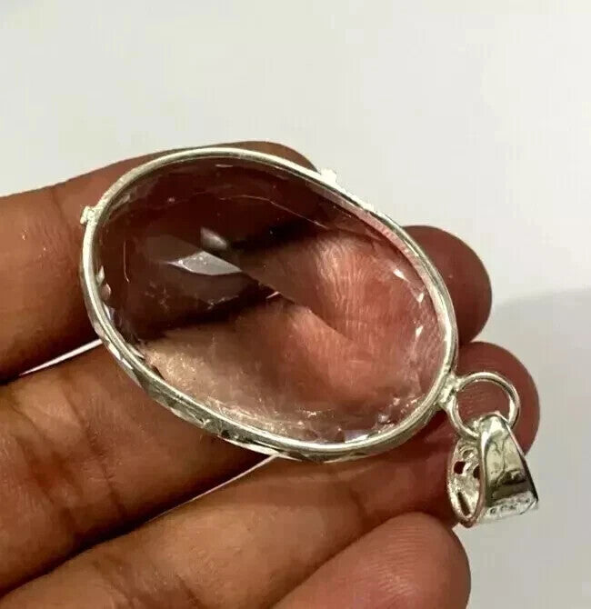 Certified Natural 75.45 Ct Brazilian White Oval Cut Topaz Pendant Loose Gemstone