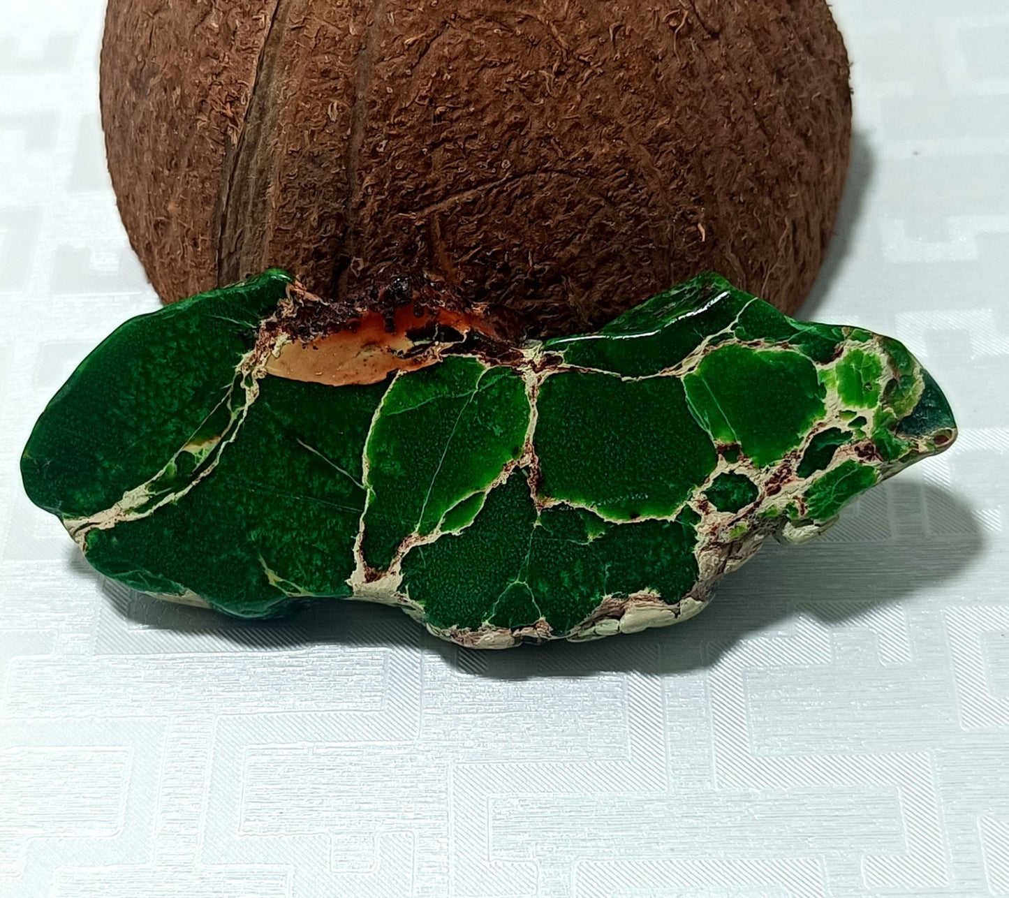 111.65 Ct Natural Arizona Superior green Turquoise Slab Rough Certified Gemstone