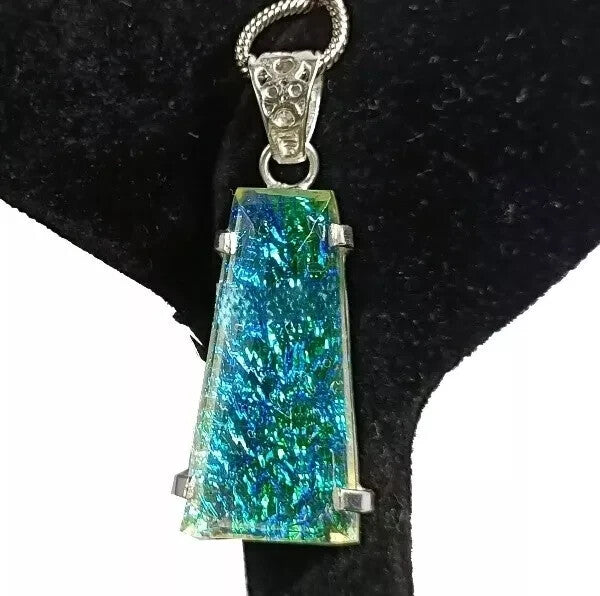 Certified 71 Ct Natural Fancy Monarch Doublet 925 Solid Silver Pendant Gemstone