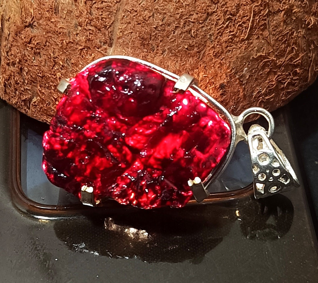 EGL Certified 86.10 Ct Natural PAINITE 925 Solid Silver Pendant LOOSE Gemstone