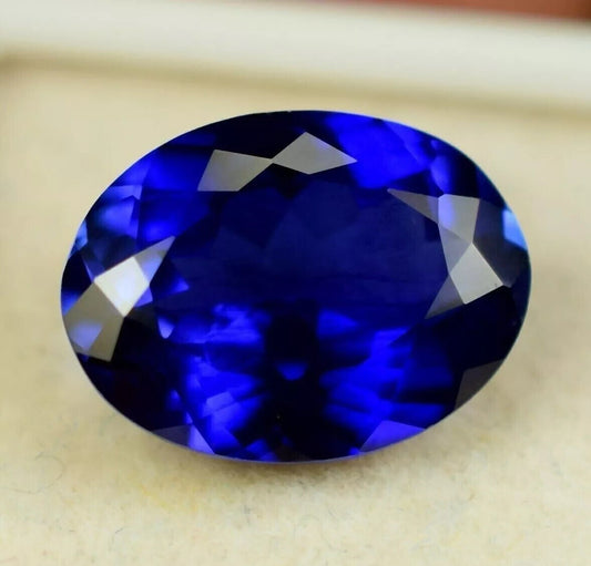 10.00 Ct AAA+ Natural Kashmiri Blue Sapphire Loose Gemstone Cut EGL Certified
