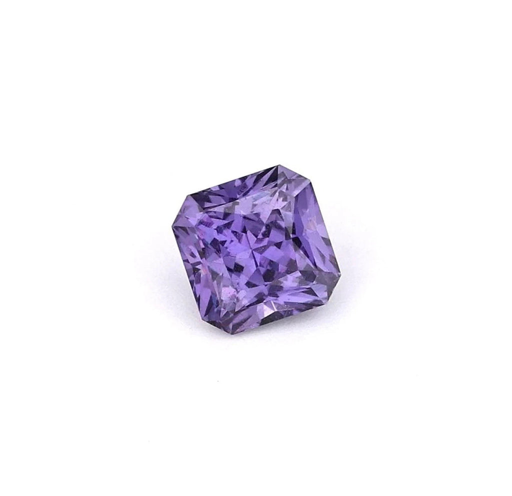 9.10 Ct A++ Natural Purple Sapphire Asscher Cut GIE Certified Loose Gemstone