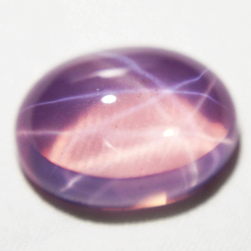 20 Ct 6 Rays Pink Star Sapphire Oval Cabochon Huge Loose Certified Gemstones