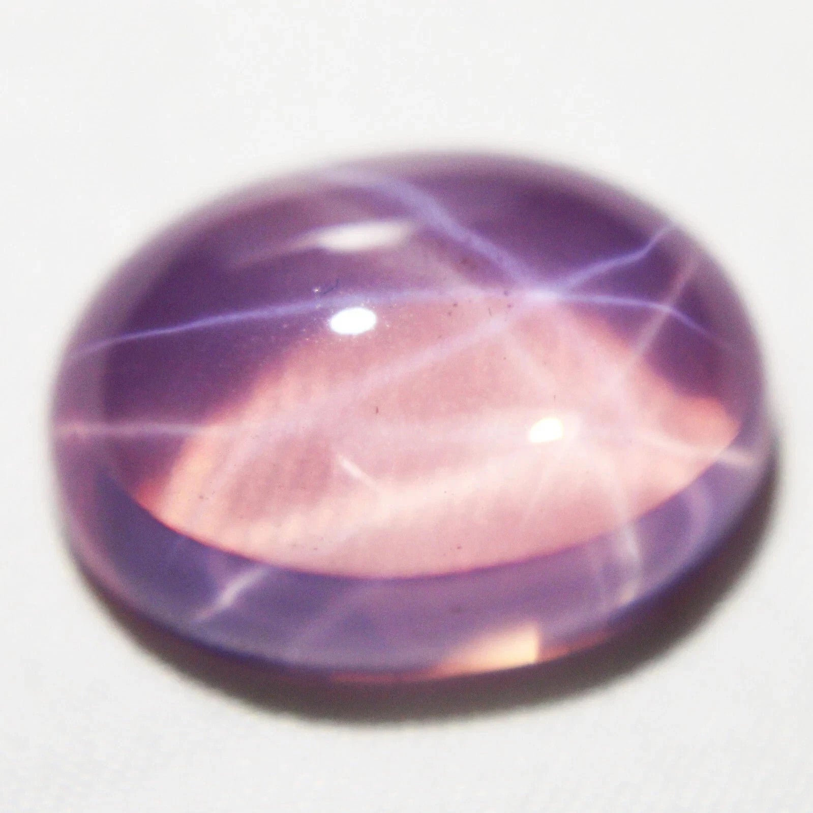 20 Ct 6 Rays Pink Star Sapphire Oval Cabochon Huge Loose Certified Gemstones