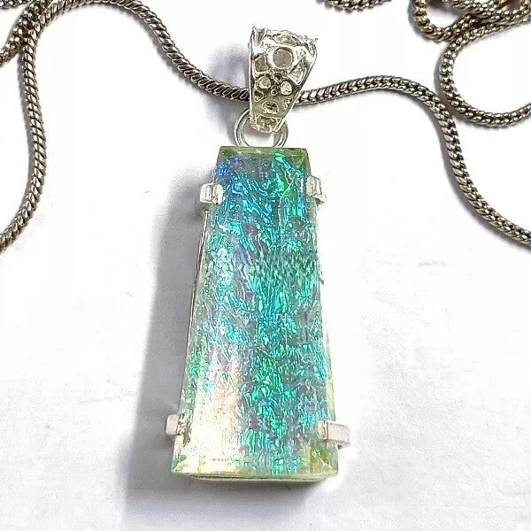 Certified 71 Ct Natural Fancy Monarch Doublet 925 Solid Silver Pendant Gemstone